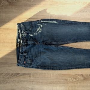 Hudson cropped low rise jeans